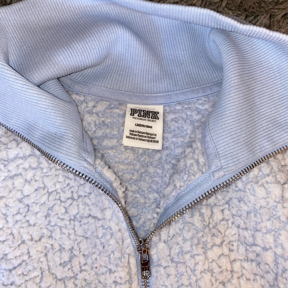 VS PINK cropped Sherpa L
